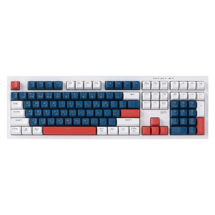 지클릭커 오피스프로 WK50 사일런스 M RGB 무소음 방수 무선 블루투스 키보드 108, Gundam RC2 108키, 제조사축