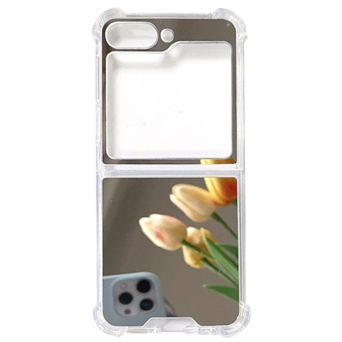 스톤스틸 갤럭시Z플립5 미러 거울 에어 범퍼 젤리 하드 케이스