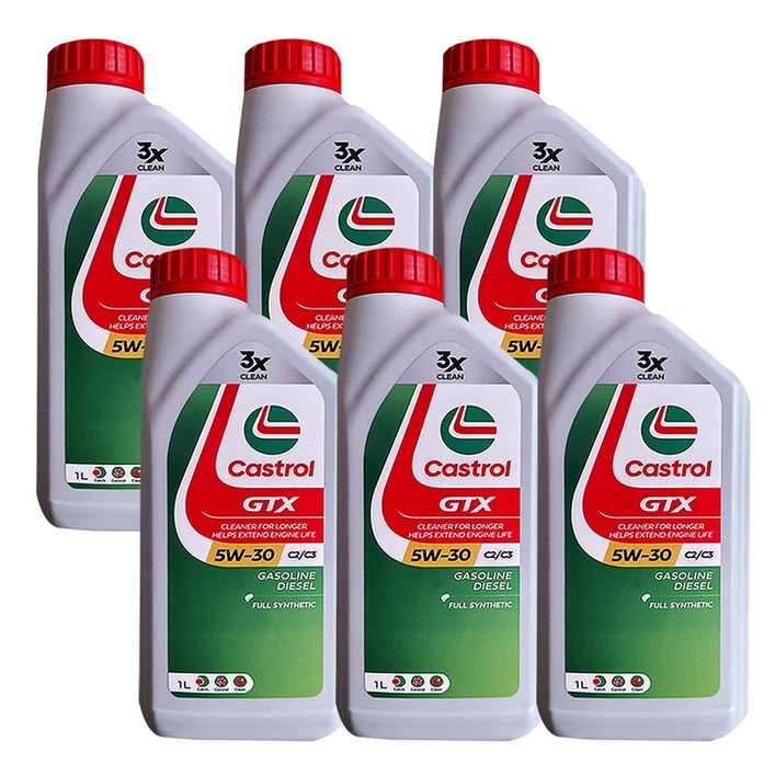 캐스트롤 GTX SN C3 5W30 1리터 X 6개