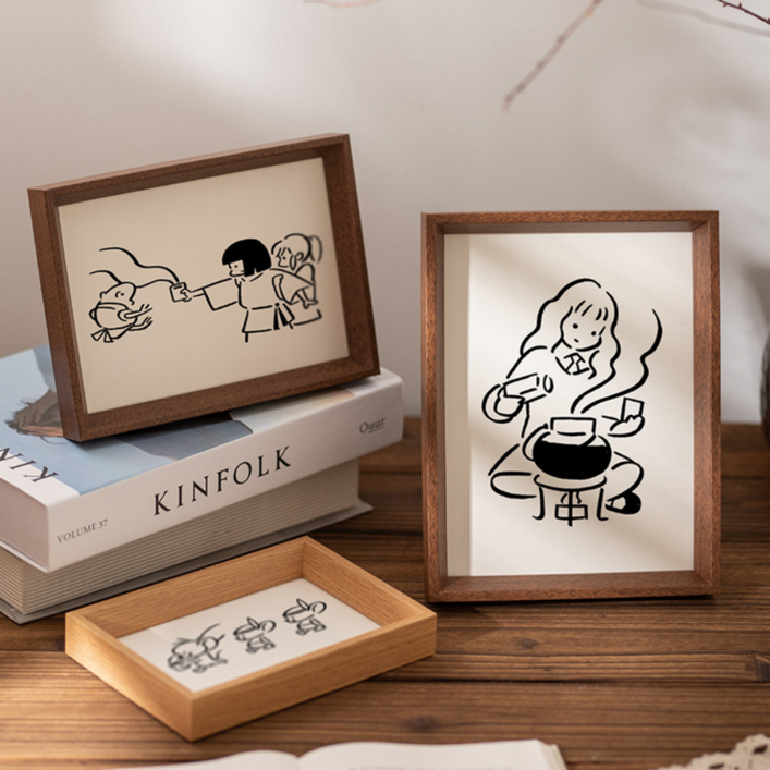살림백과 인테리어 액자 우드 프레임 소담액자 모음