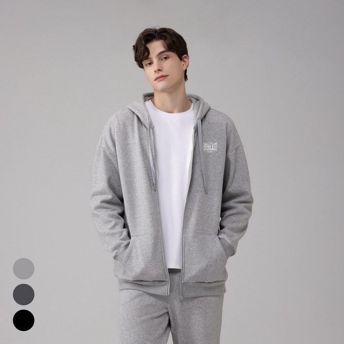 에버라스트 남자 기모 후드집업 스웨트 자켓