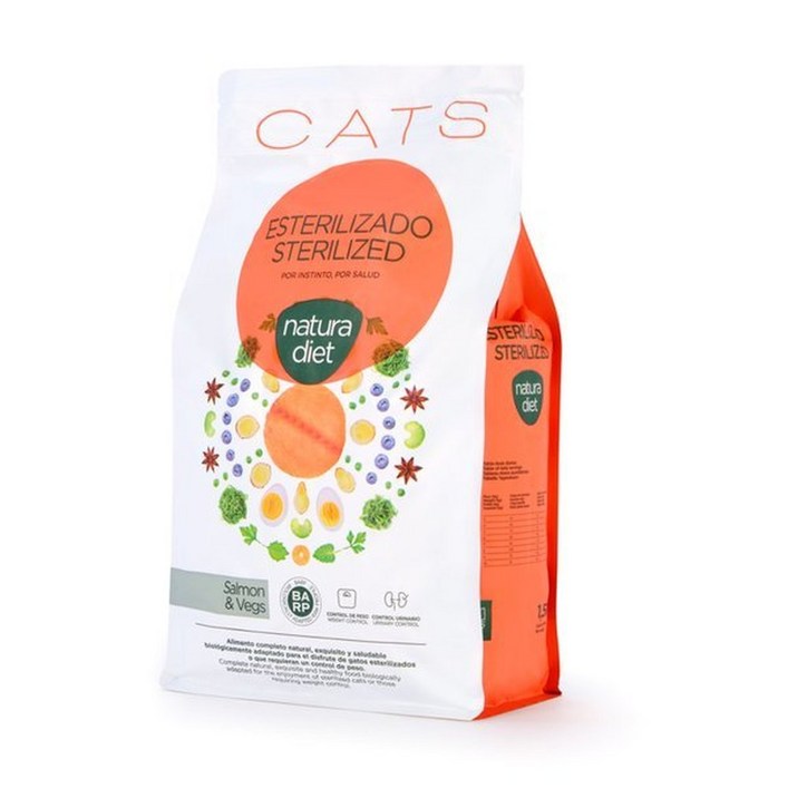 나투라다이어트 캣 1.5kg 살몬앤베지스 고양이 유리너리 다이어트사료 저지방, 저지방, 1.5kg, 1개