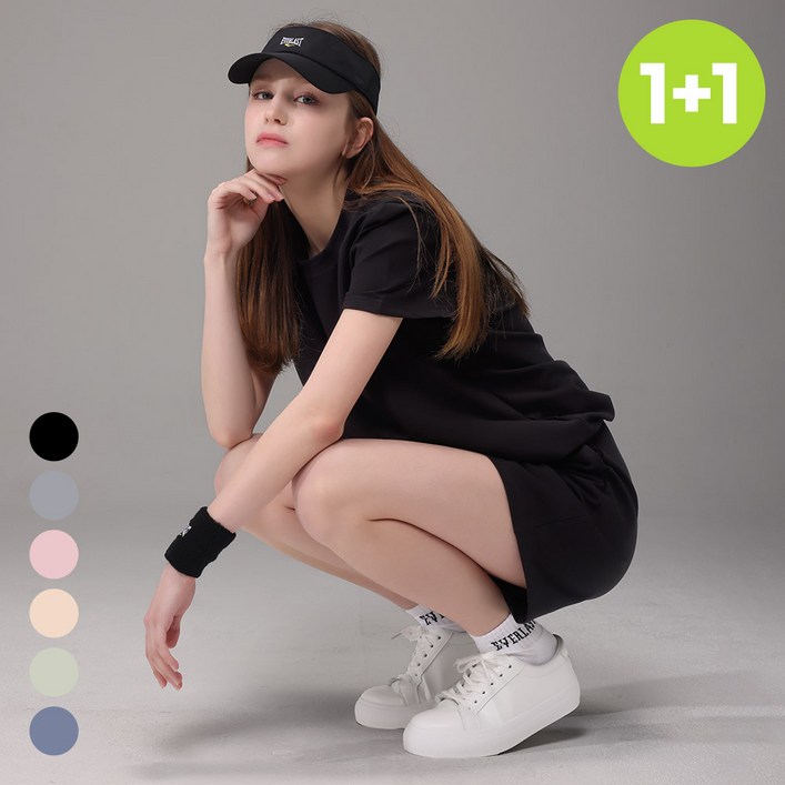 11 에버라스트 여성 맨투맨 반팔 셋업