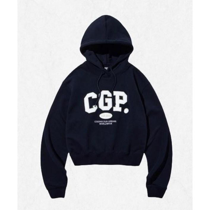 국내정품 코드그라피 CGP 우먼 아치 로고 크롭 후디네이비 CBDWWTH002DN 2513120