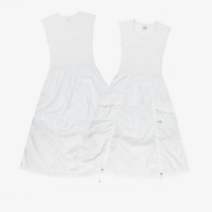 [매장판] 노스페이스 화이트라벨 원피스 여성 민소매 롱 리타 슬리브리스 화이트 NT7ZS31K