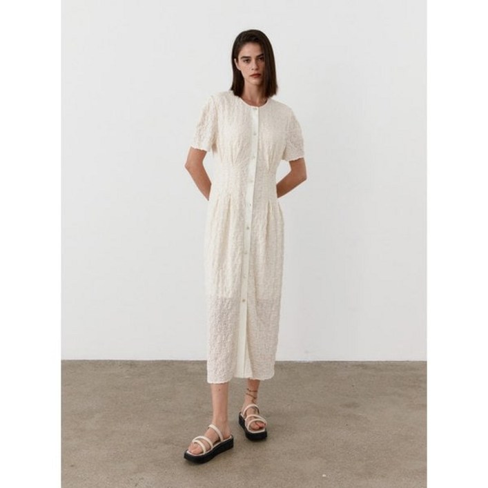 모한 TWR WRINKLE TUCK DRESS_2 COLORS