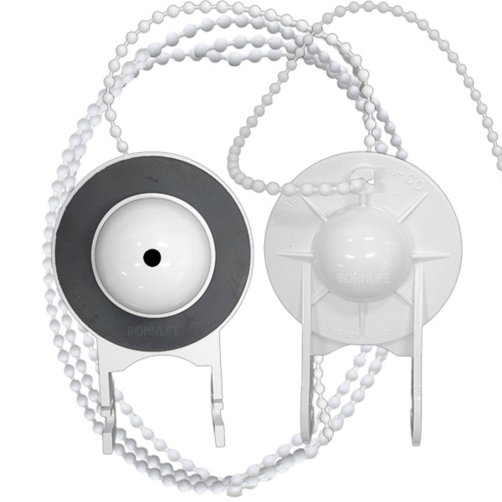 본라이프 양변기 덮개 PVC 마개  변기구슬줄, 백색