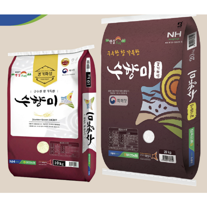 당일도정 2023년산 햅쌀 수향미 10kg/20kg 골드퀸3호 밥맛좋은쌀 경기도 화성시 국산 국내산 골드퀸