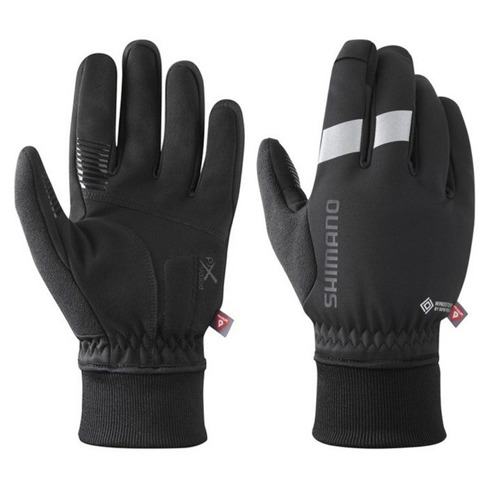 시마노2025 AW 윈드스토퍼 프리마로프트 고어텍스 겨울용 기모안감 방한 방풍 자전거긴장갑 터치스크린 호환