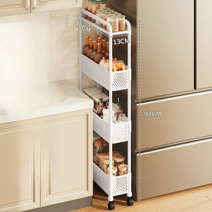 체니모 이동식 초슬림 틈새 선반 냉장고 세탁기 옆