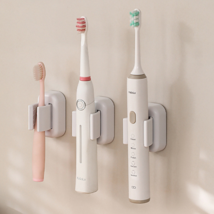 롤링페이퍼 전동칫솔 일반칫솔 무타공 다용도 거치대