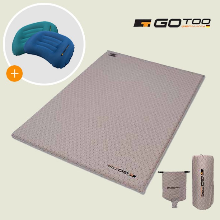 고투 레트로 자충매트 더블  에어베개1P 증정