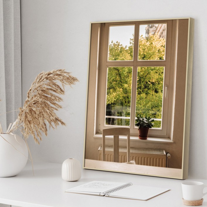 북유럽 인테리어 창문 액자 카페 집들이선물 현관 벽 꾸미기 거실대형액자, 그레이, 1개