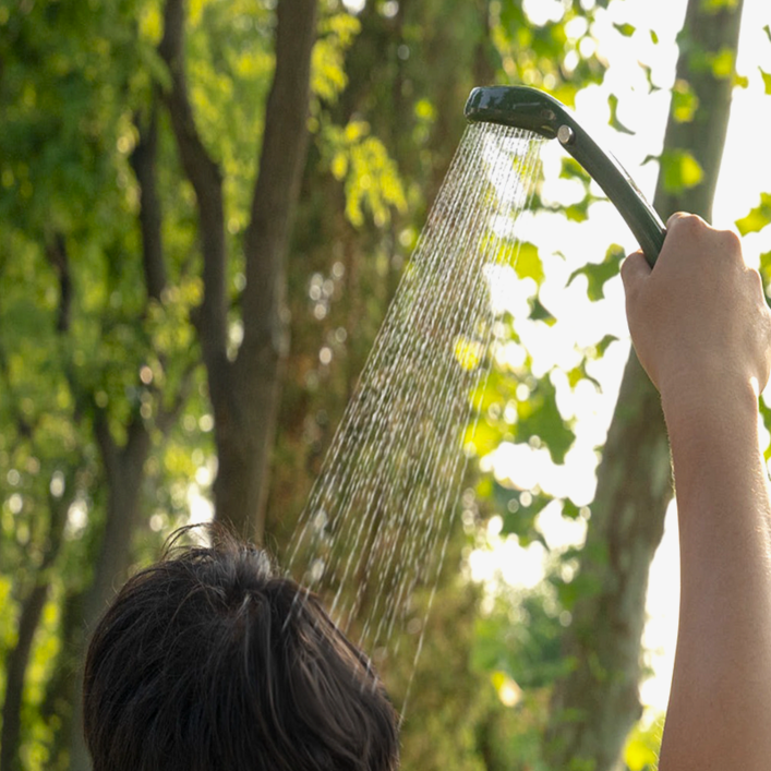 엘리펌프 DP55SH 샤워맨 휴대용 캠핑 간이 샤워기, 1세트, 혼합색상