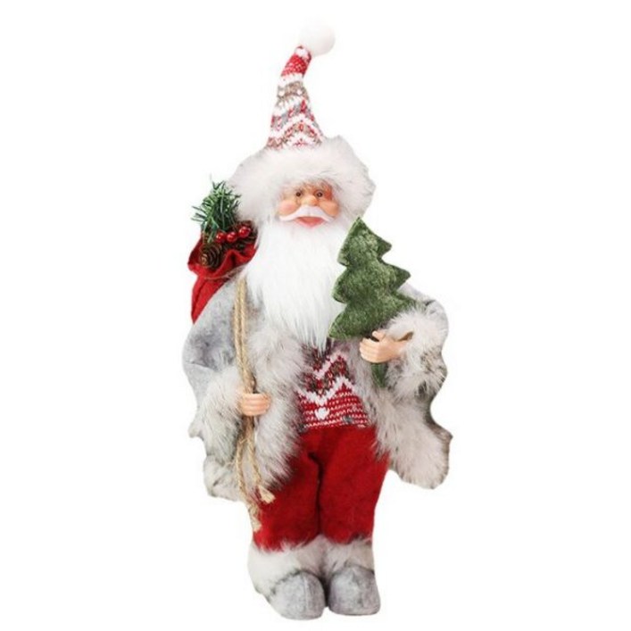 산타할아버지인형 대형산타인형 산타인형 크리스마스소품 산타모형 크리스마스 산타 클로스 인형 장식 데스크탑 그림 입상 홈 선물