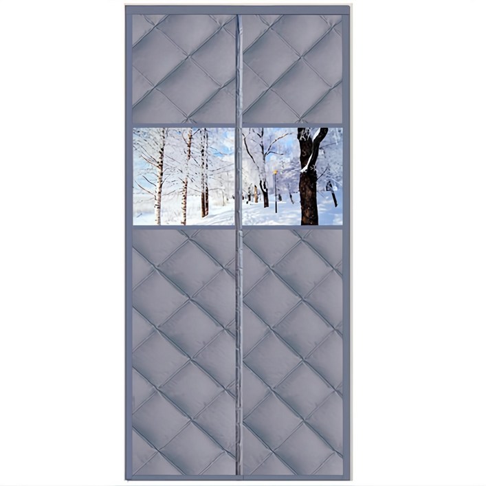 두꺼운 패딩 현관 방풍막 방풍비닐 자석 방풍커튼 투명창 대형 사이즈