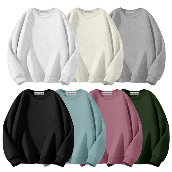 몰토벨리노 오클랜드트리 세미오버핏 크롭기모 맨투맨