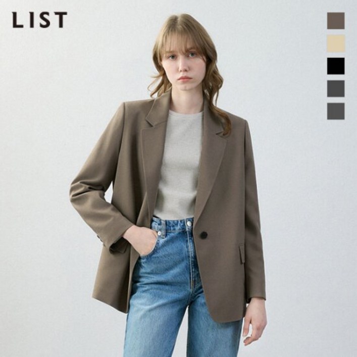 리스트 백 슬릿 싱글 재킷117909