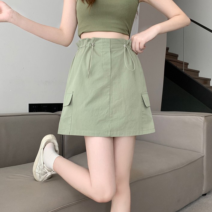 HANYA LOGIS 밴딩 스트링 카고 미니 스커트 HANYA LOGIS 밴딩 스트링 카고 미니 스커트