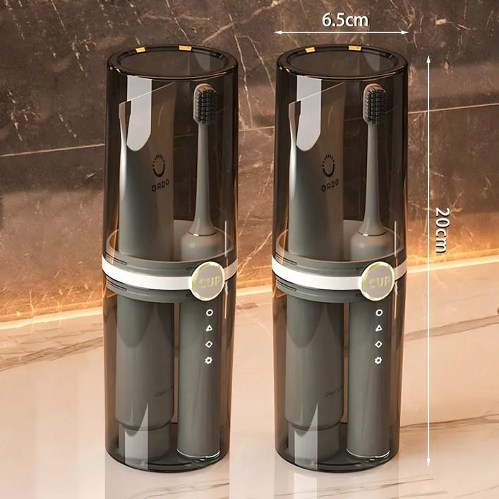 기숙사 가정 여행용 1+1 심플한 휴대용 커플룩 칫솔 케이스