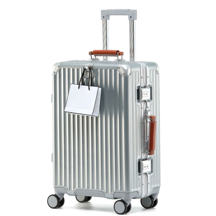 우위제 100pc 캐리어 알루미늄 프레임 하드 폴리카보네이트 여행용 캐리어 TSA락 3년AS