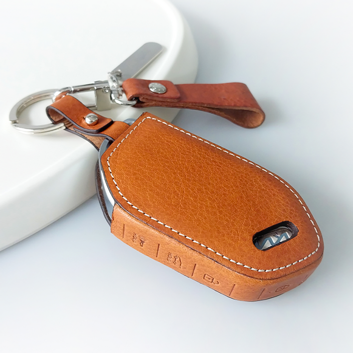 이지스 리츠S 더뉴쏘렌토 더뉴모닝 EV9 더뉴카니발 기아 신형 4버튼9버튼 차키케이스, 카멜, KM44버튼