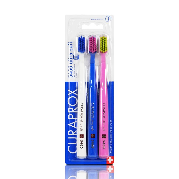큐라덴 CS5460 큐라프록스 울트라 소프트 초미세모 칫솔 3개입 1세트