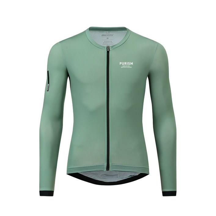 산티니 SS24 퓨어리즘 베이직 남성 긴팔 져지 워터크레스 슬림핏