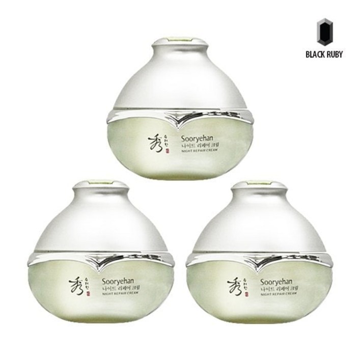 스킨케어수려한 나이트 리페어 크림 25ml x2관리5027855, 3개, 25ml