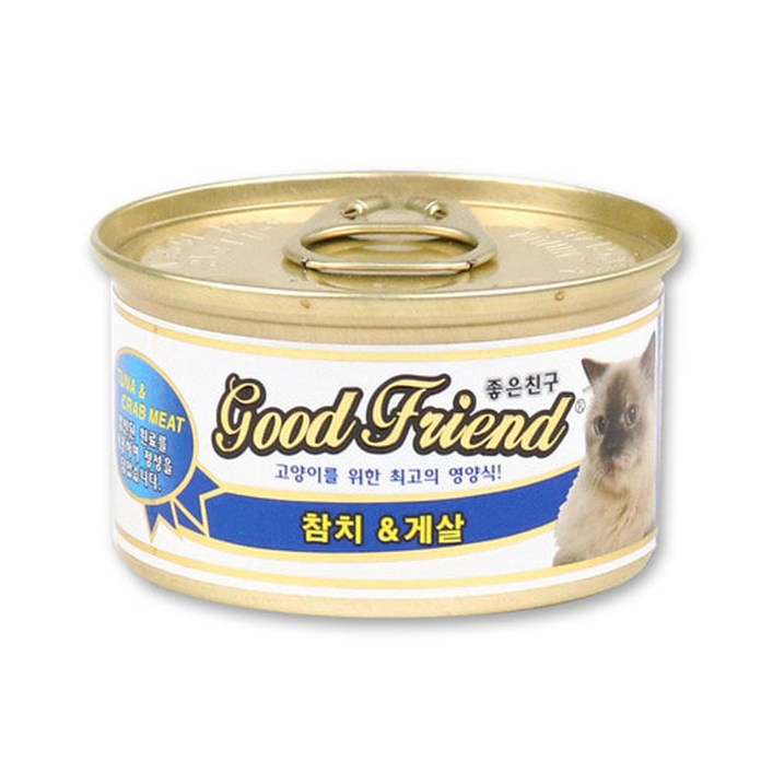 굿프렌드 냥이캔 참치게살 85g
