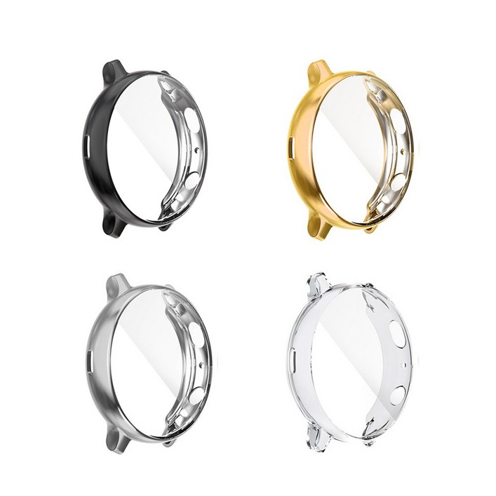 이너스 갤럭시워치 액티브2 44mm 풀커버 TPU 케이스, 골드, 1개 이너스 갤럭시워치 액티브2 44mm 풀커버 TPU 케이스, 골드, 1개
