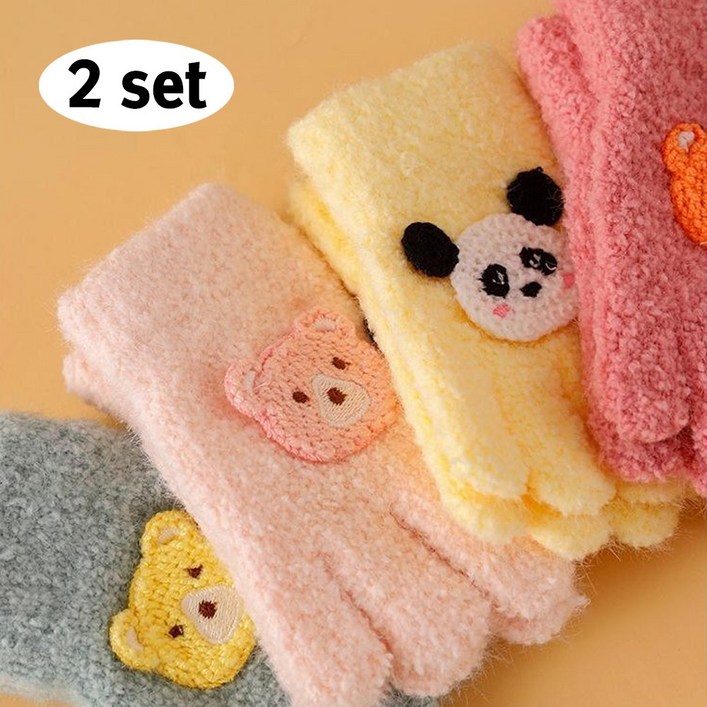 뽀뽀뽀 아동복 유아 고미고미 포그니 장갑 2개 13세용 아동 베이비 아가 여아 남아 터치 단체 선물