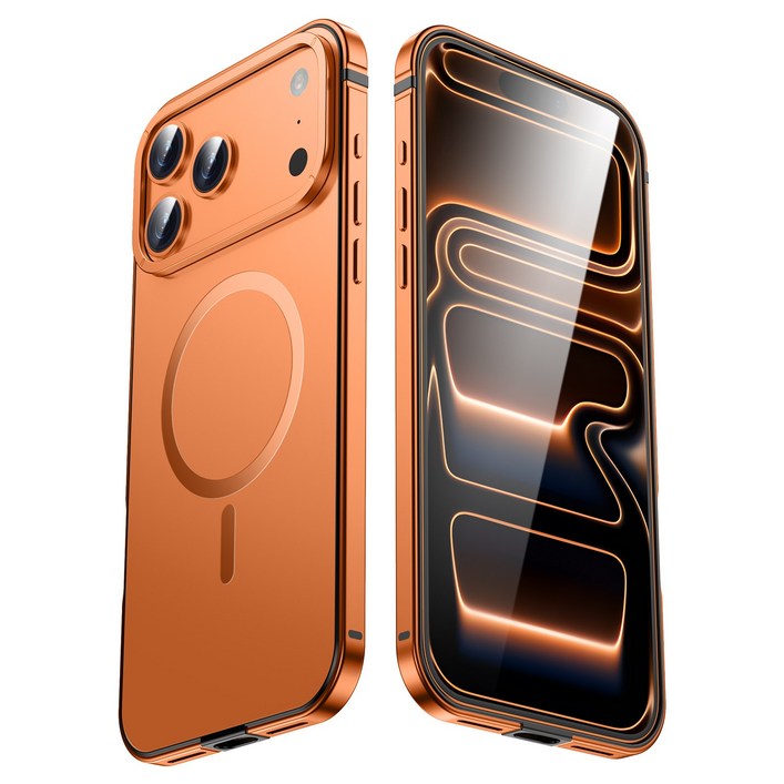 원본 기기 색상 티타늄 합금 프레임 공법 맥세이프 마그네틱 휴대폰 케이스