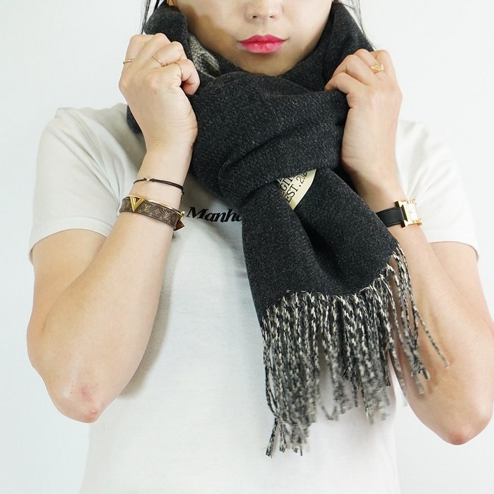 다이나토리 양면 페이크 캐시미어 목도리 7color