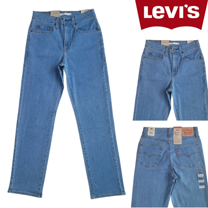 백화점 정품 리바이스 여성 724 하이라이즈 슬림 스트레이트 핏 진 청바지