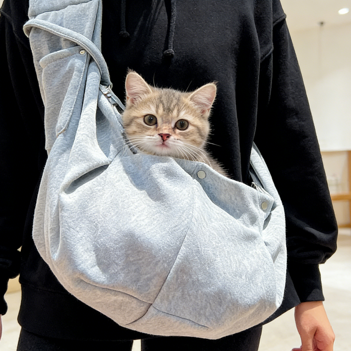 ORZQU 외출 애견 휴대용 강아지 이동가방 안전한 강아지 가방 이동가방