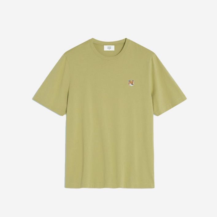 [공식정품] 메종키츠네 25SS 남성 반팔티 폭스헤드 패치 레귤러 티셔츠 캔버스