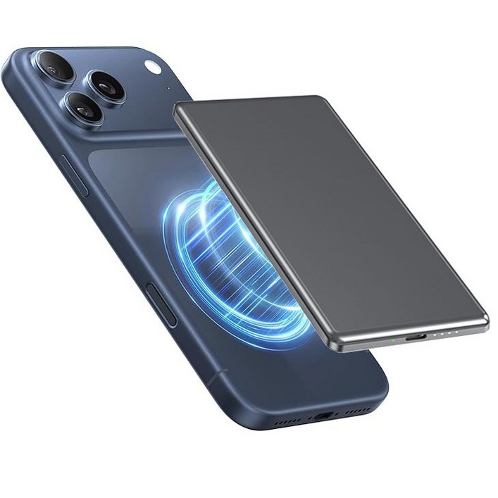 PGPFNG 맥세이프 초슬림 미니 보조배터리5000mAh 휴대용22.5W 고속 유선 무선충전