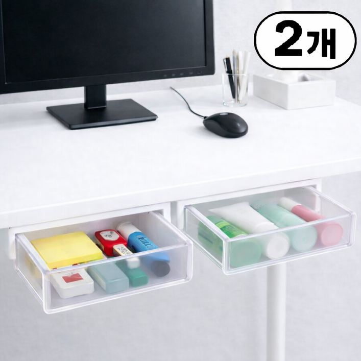 홈투유 부착식 슬라이딩 히든 수납 서랍장