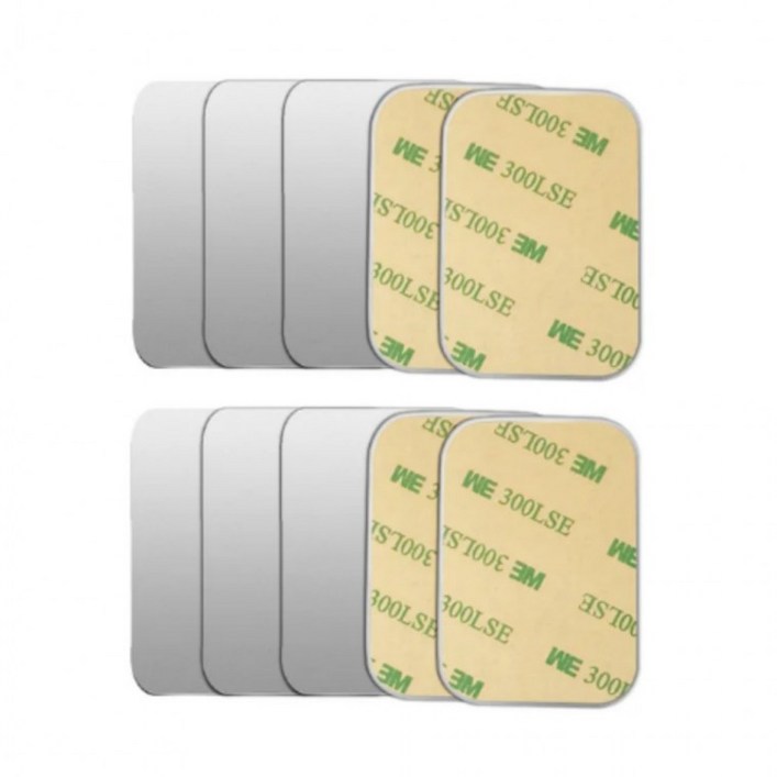 메탈 플레이트 사각 실버 철판 10pcs