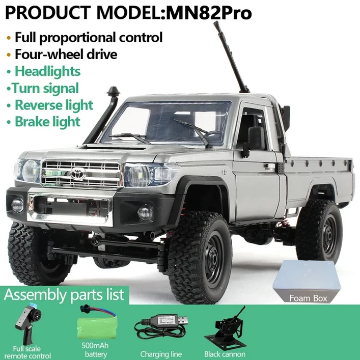 RC카 자동차 오토바이 모형 무선 조정 오프로드 드리프트 미니 포크레인 MN82 MN82PRO MN82S RC 크롤러 11