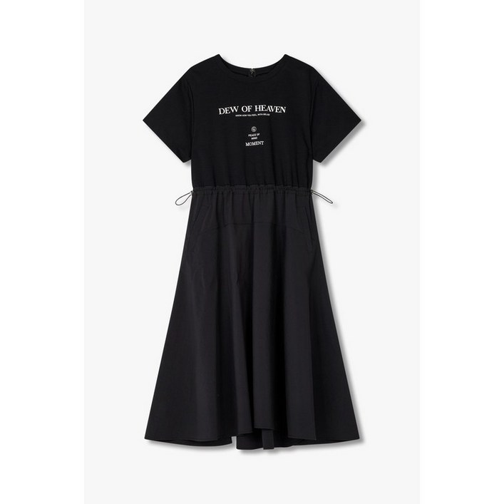 GCUT [지컷25SS]저지 믹스 레터링 프린트 원피스(7255237108)