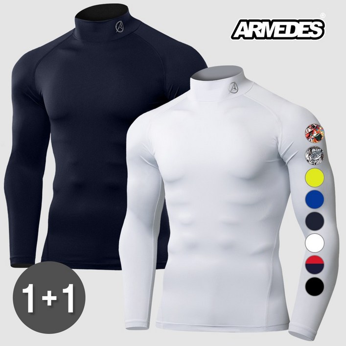 11 아르메데스 남성용 기능성 긴팔 터틀 언더레이어