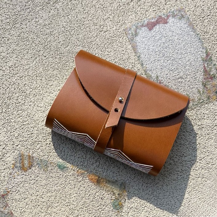 가죽 수제 바인딩 앤포레스트 만년 다이어리 브라운, 단품