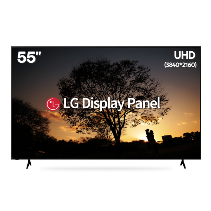 에어리브 LG IPS 정품패널 55인치 TV 4K LED UHD HDR10, AE550UHD, 고객직접설치, 스탠드형, 138cm55인치