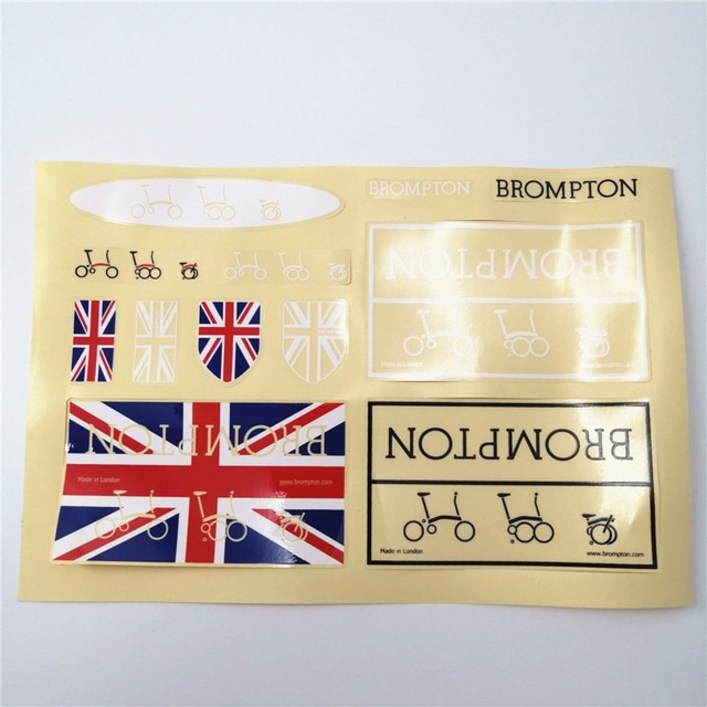 브롬톤 미니벨로 Brompton 접이식 자전거 스티커 장식용 액세서리