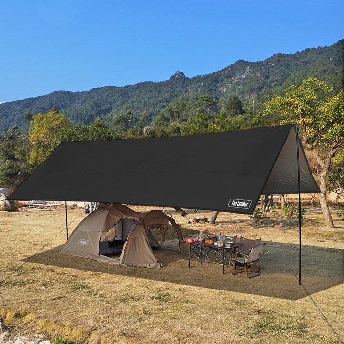 탑 랜더 경량 대형 캠핑 방수 자외선 차단 옥스포드 타프 여러 명이 사용 가능