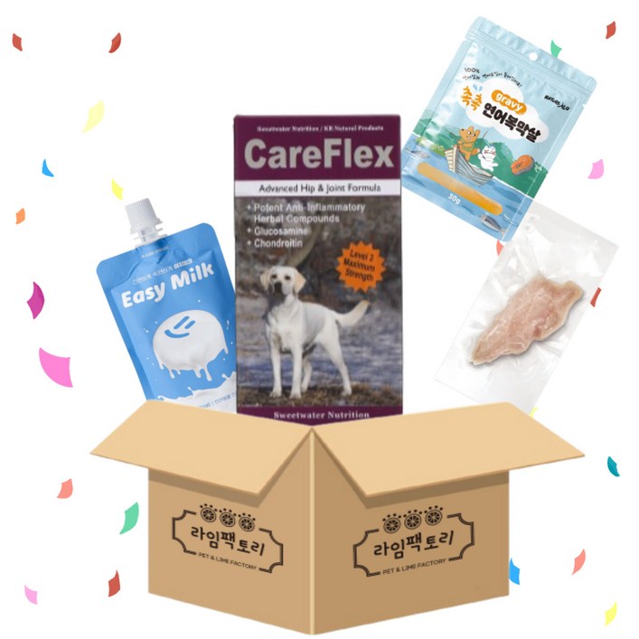 협성로하스 케어플렉스 관절 영양제 30T 이지밀크50ml네이처알로연어복막살1p초심닭가슴살1p