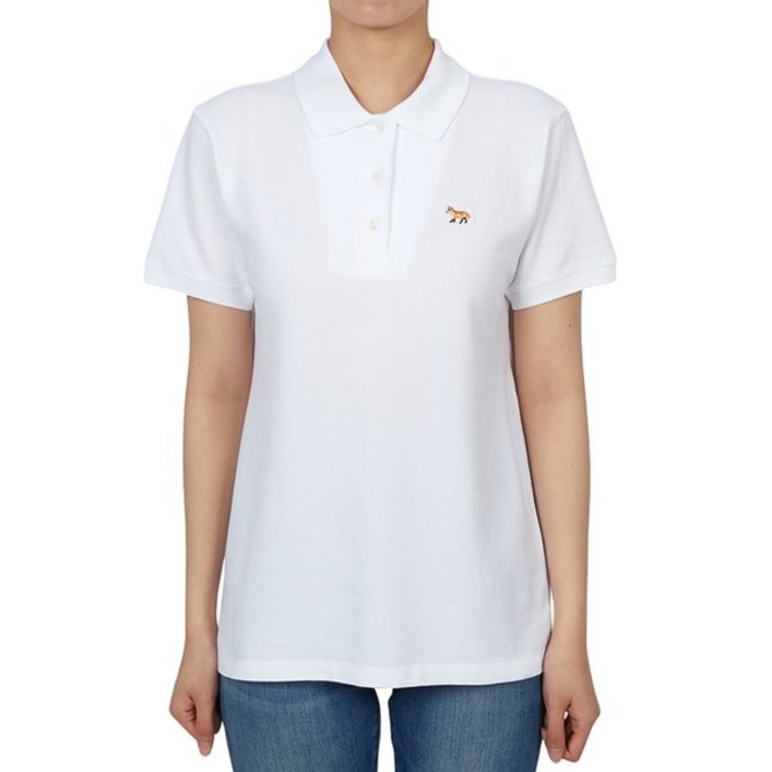 메종키츠네 메종키츠네 반팔 카라티 폭스헤드 오버사이즈 반팔티 피케 티셔츠