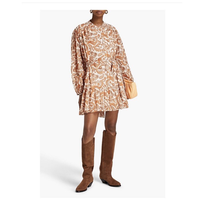 마쥬 마제 리티사 페이즐리 프린트 미니 드레스 34 5209500